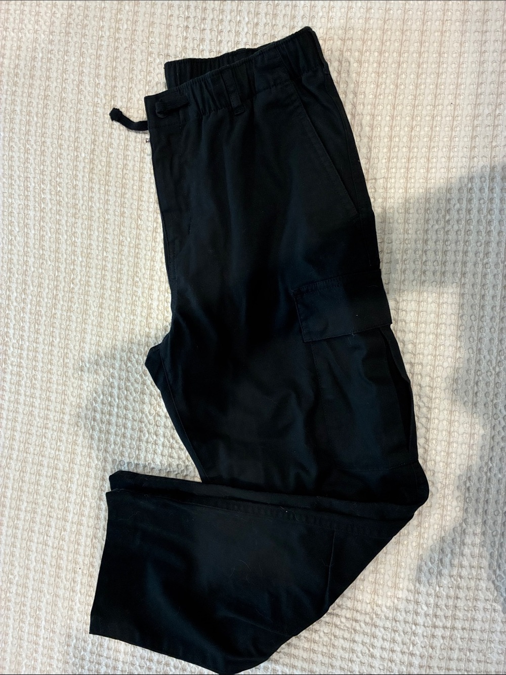 Polo by Ralph Lauren Black Cargo Joggers with Drawstring